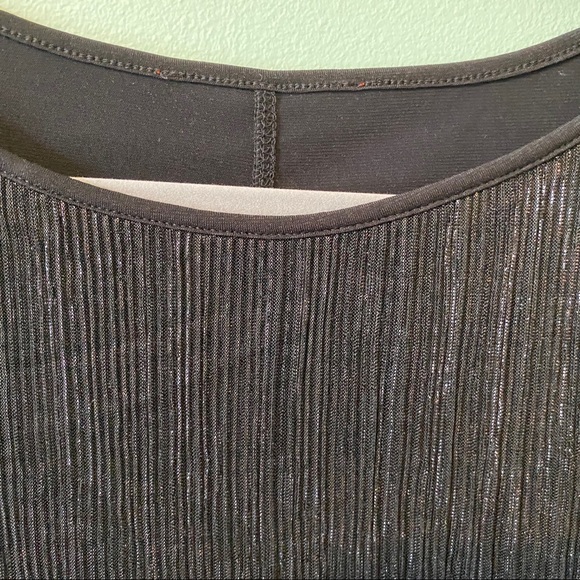 COPY - FREE w/purchase Black Shimmery Formal Tank Top - Picture 2 of 5